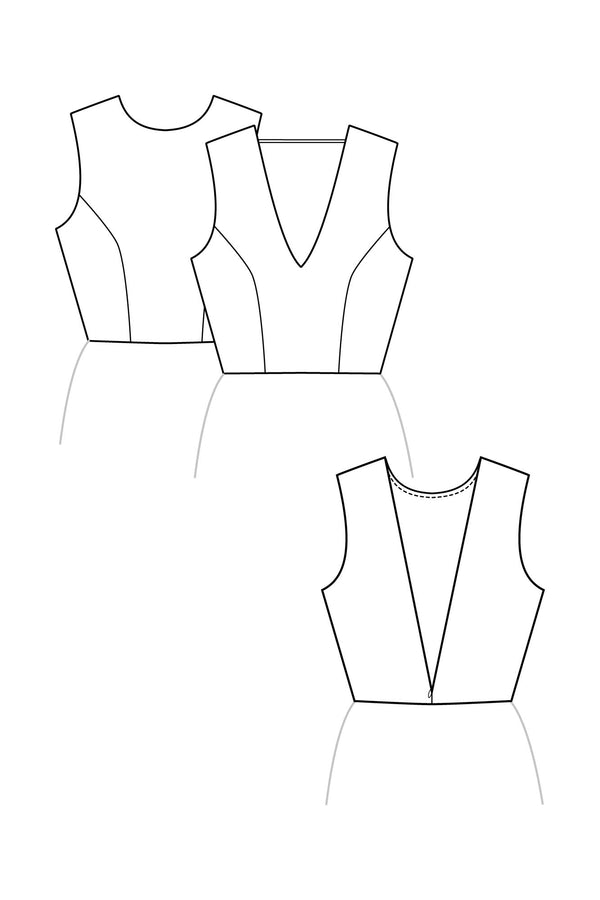 Patron de Couture Robe Dos Nu À Personnaliser