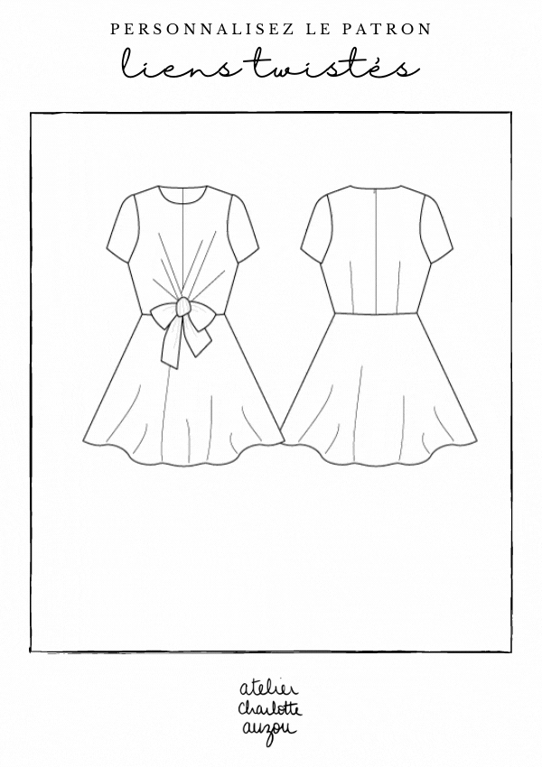 Patron De Couture Robe Avec Liens À Nouer À La Taille PDF