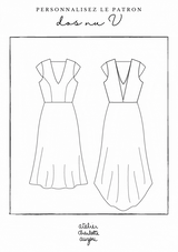 Patron de Couture Robe Dos Nu À Personnaliser