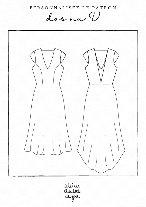 Patron de Couture Robe Dos Nu À Personnaliser