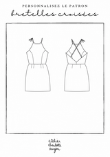 Patron De Couture Robe Dos Nu À Bretelles À Personnaliser Atelier Charlotte Auzou