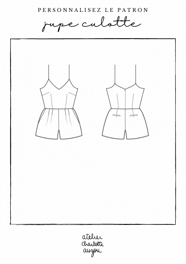 Patron De Couture PDF Pantalon Jupe Culotte À Personnaliser