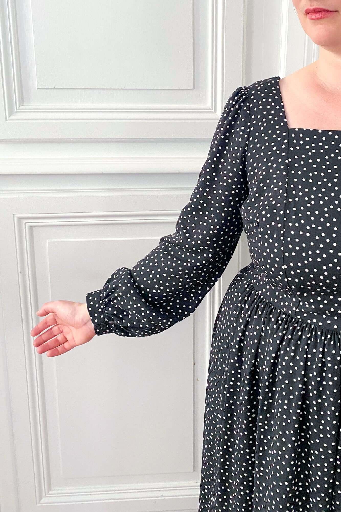 Patron de couture PDF des manches bouffantes, disponible en 3 longueurs, à personnaliser avec les patrons sur-mesure Atelier Charlotte Auzou