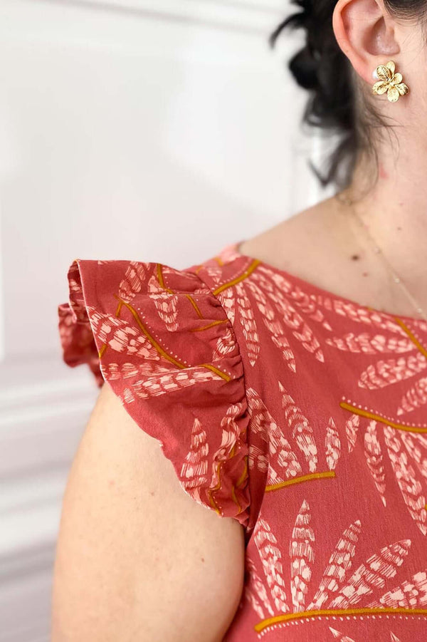 Coudre des mancherons froncés sur ses patrons de couture de robes avec la personnalisation par Atelier Charlotte Auzou
